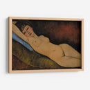 Acostada desnuda sobre un cojín azul - Amedeo Modigliani | Cuadro decorativo de Canvas Lab