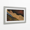 Acostada desnuda sobre un cojín azul - Amedeo Modigliani | Cuadro decorativo de Canvas Lab
