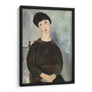 El cabello negro - Amedeo Modigliani | Cuadro decorativo de Canvas Lab