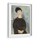 El cabello negro - Amedeo Modigliani | Cuadro decorativo de Canvas Lab