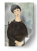 El cabello negro - Amedeo Modigliani | Cuadro decorativo de Canvas Lab