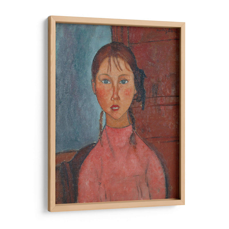 Niña con coletas - Amedeo Modigliani | Cuadro decorativo de Canvas Lab