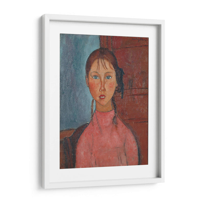 Niña con coletas - Amedeo Modigliani | Cuadro decorativo de Canvas Lab