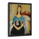 Retrato de Jeanne Hebuterne sentada hacia 1918 - Amedeo Modigliani | Cuadro decorativo de Canvas Lab