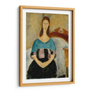 Retrato de Jeanne Hebuterne sentada hacia 1918 - Amedeo Modigliani | Cuadro decorativo de Canvas Lab