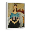 Retrato de Jeanne Hebuterne sentada hacia 1918 - Amedeo Modigliani | Cuadro decorativo de Canvas Lab