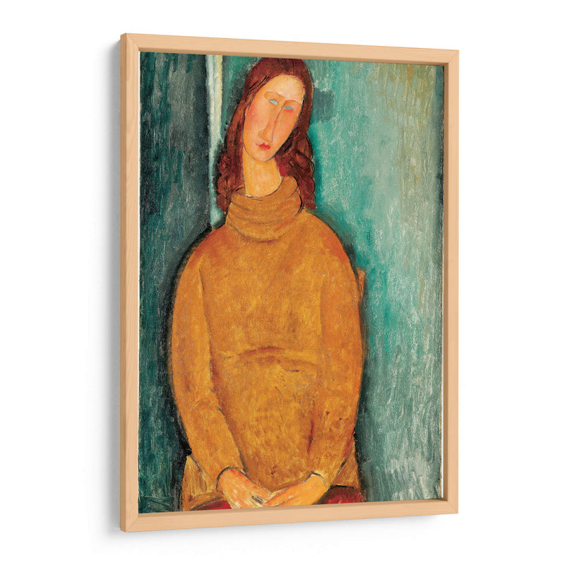 Retrato de Jeanne Hébuterne - Amedeo Modigliani | Cuadro decorativo de Canvas Lab