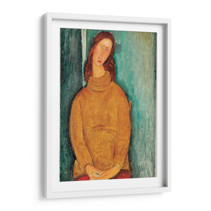 Retrato de Jeanne Hébuterne - Amedeo Modigliani | Cuadro decorativo de Canvas Lab