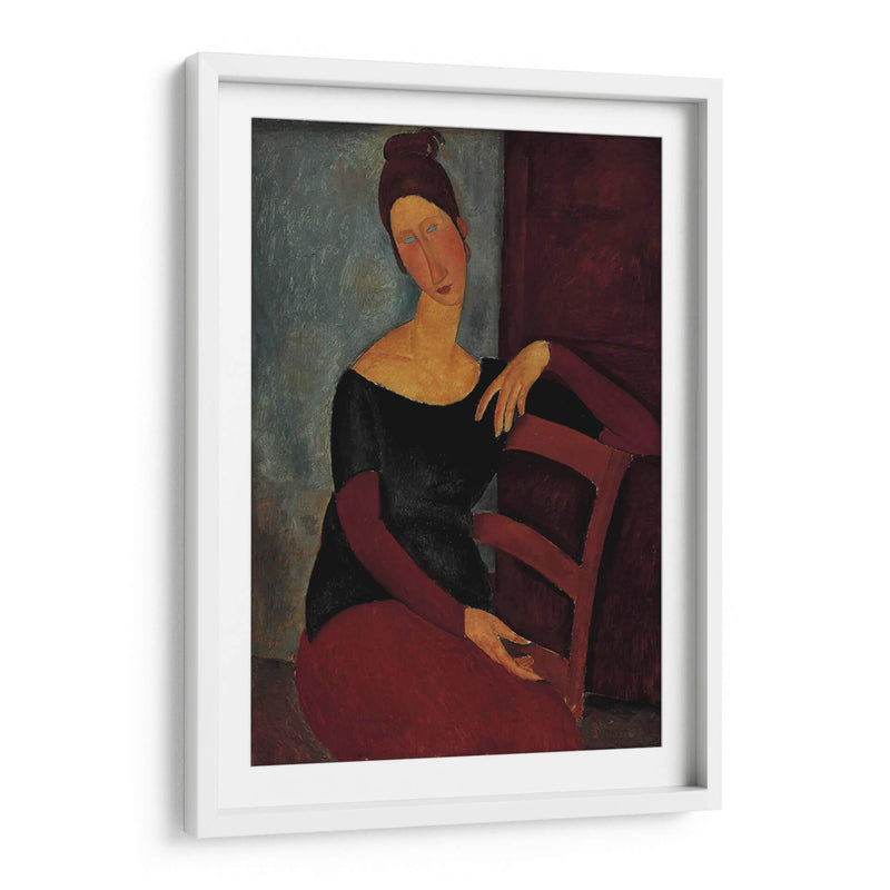 Retrato de la esposa del artista (Jeanne Hébuterne) - Amedeo Modigliani | Cuadro decorativo de Canvas Lab