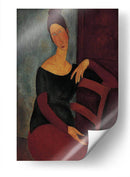 Retrato de la esposa del artista (Jeanne Hébuterne) - Amedeo Modigliani | Cuadro decorativo de Canvas Lab