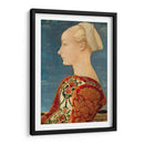 Retrato de perfil de una joven - Antonio Pollaiuolo | Cuadro decorativo de Canvas Lab