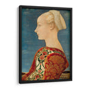 Retrato de perfil de una joven - Antonio Pollaiuolo | Cuadro decorativo de Canvas Lab