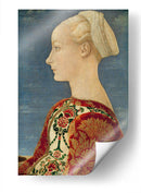 Retrato de perfil de una joven - Antonio Pollaiuolo | Cuadro decorativo de Canvas Lab