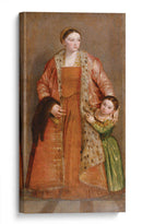 Retrato de la condesa Livia da Porto Thiene y su hija Deidamia - Paolo Veronese | Cuadro decorativo de Canvas Lab