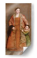 Retrato de la condesa Livia da Porto Thiene y su hija Deidamia - Paolo Veronese | Cuadro decorativo de Canvas Lab