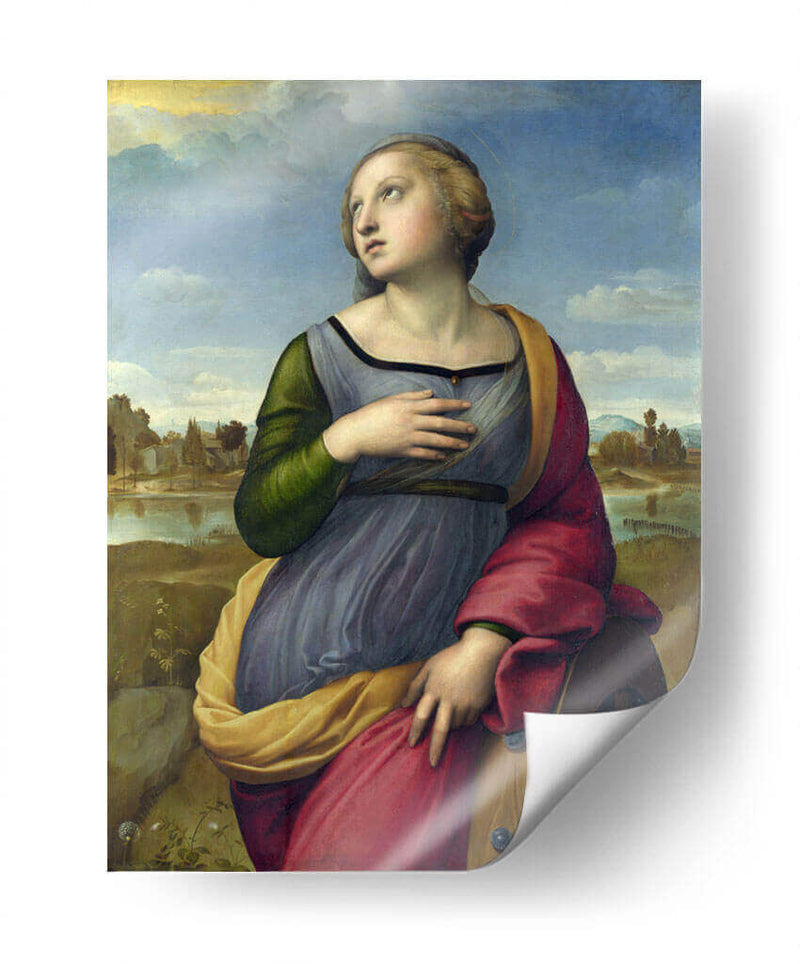 Santa Catalina de Alejandría - Rafael Sanzio | Cuadro decorativo de Canvas Lab