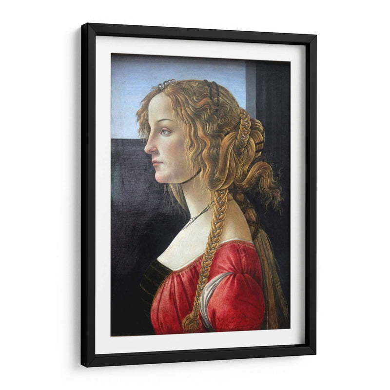 Retrato de una mujer - Sandro Botticelli | Cuadro decorativo de Canvas Lab