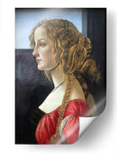 Retrato de una mujer - Sandro Botticelli | Cuadro decorativo de Canvas Lab