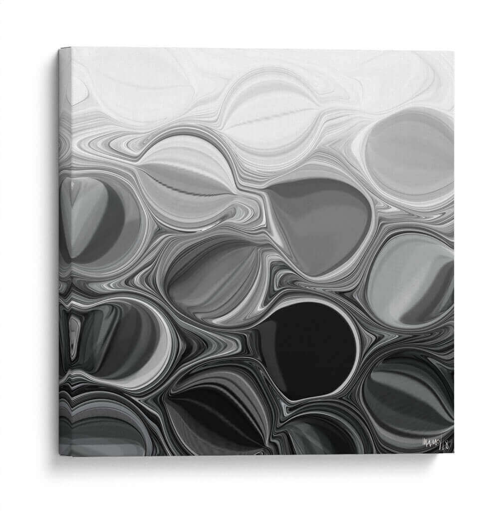 BURBUJAS NEGRAS - Gina Villalobos | Cuadro decorativo de Canvas Lab