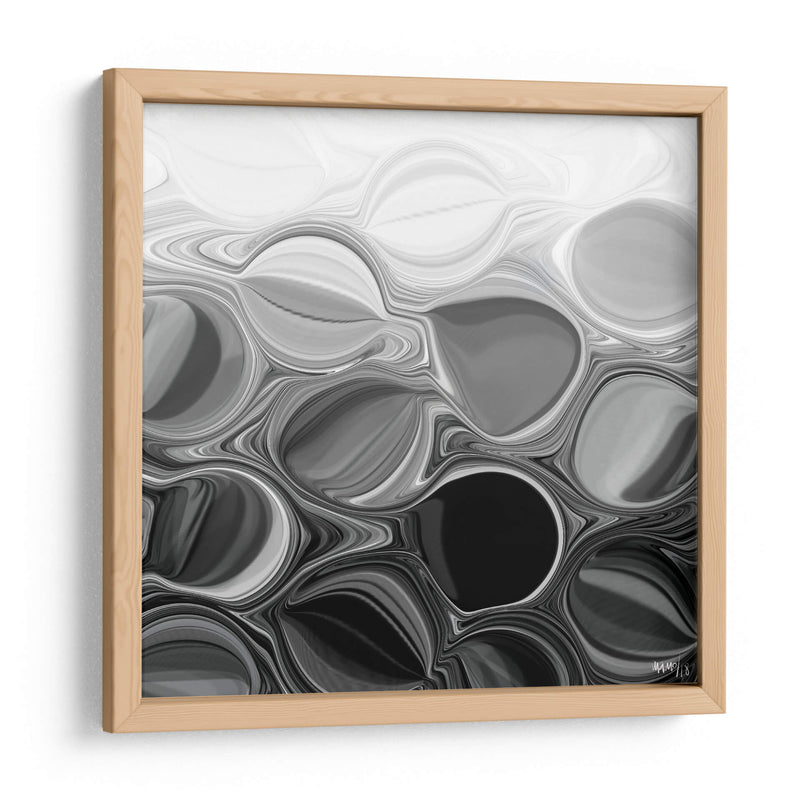 BURBUJAS NEGRAS - Gina Villalobos | Cuadro decorativo de Canvas Lab