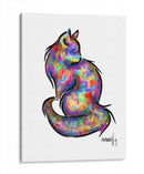 GATO ARCOÍRIS - Gina Villalobos | Cuadro decorativo de Canvas Lab
