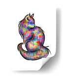 GATO ARCOÍRIS - Gina Villalobos | Cuadro decorativo de Canvas Lab