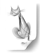 GATO CURIOSO - Gina Villalobos | Cuadro decorativo de Canvas Lab