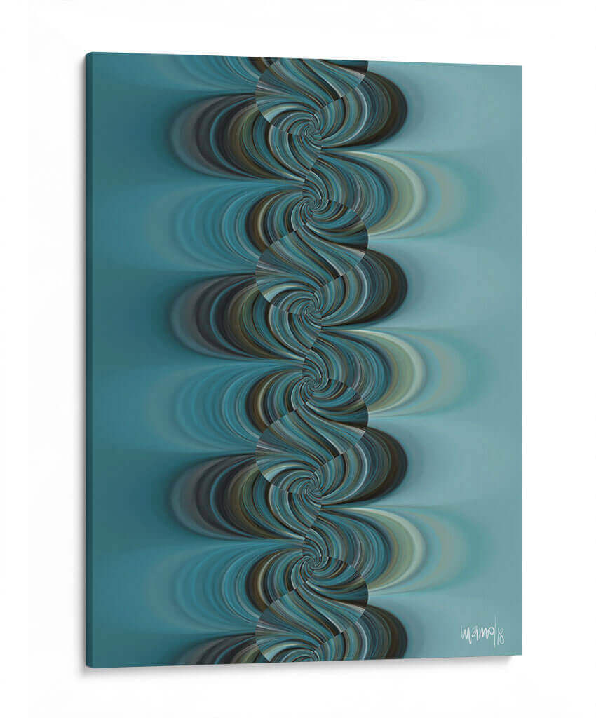 TURQUESA 4 - Gina Villalobos | Cuadro decorativo de Canvas Lab