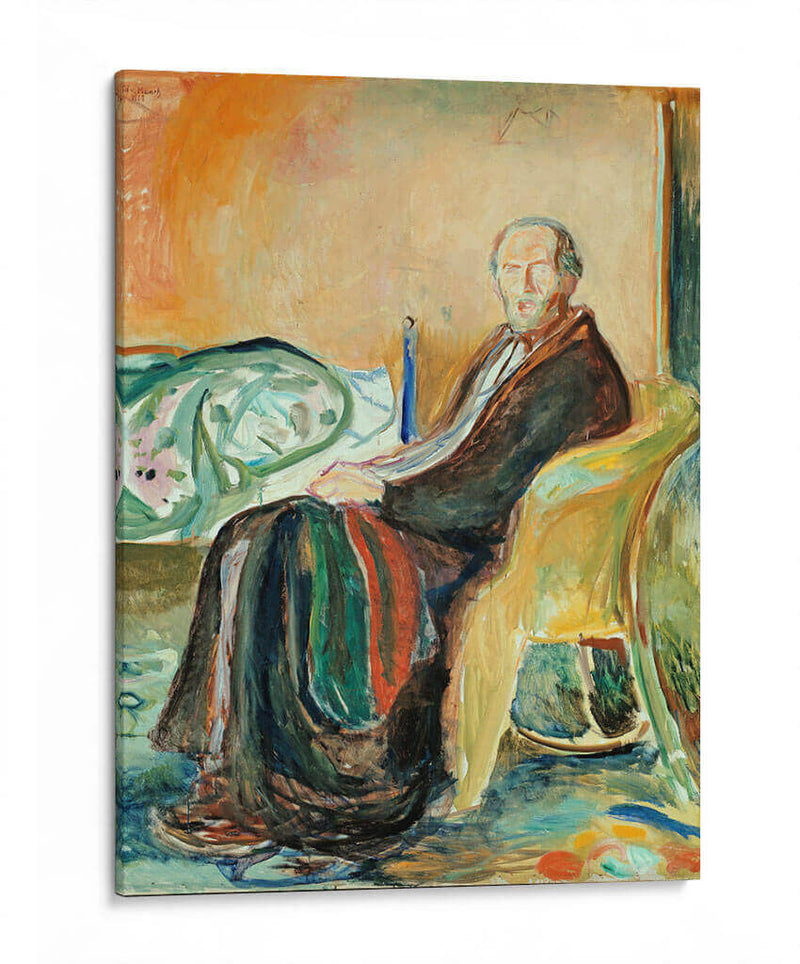 Autorretrato con la gripe española - Edvard Munch | Cuadro decorativo de Canvas Lab