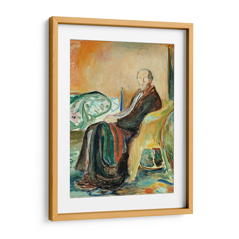 Autorretrato con la gripe española - Edvard Munch | Cuadro decorativo de Canvas Lab