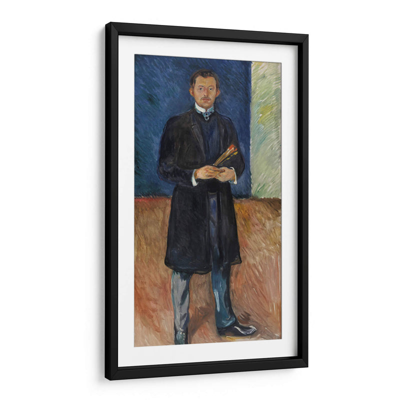 Autorretrato con pinceles - Edvard Munch | Cuadro decorativo de Canvas Lab