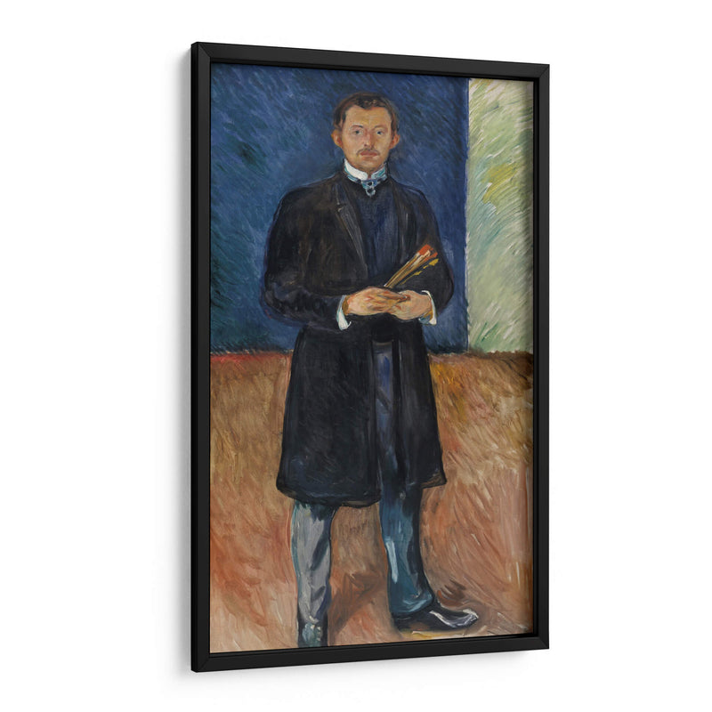 Autorretrato con pinceles - Edvard Munch | Cuadro decorativo de Canvas Lab