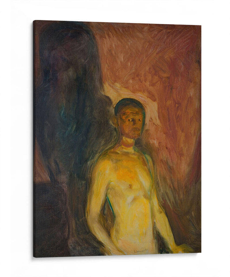 Autorretrato en el infierno - Edvard Munch | Cuadro decorativo de Canvas Lab