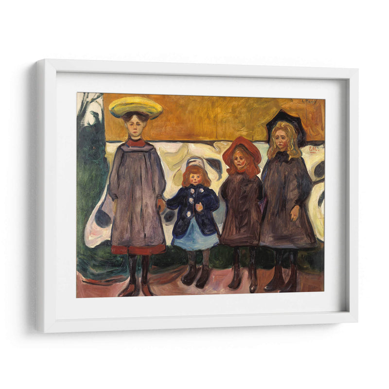 Cuatro niñas en Asgardstrand - Edvard Munch | Cuadro decorativo de Canvas Lab