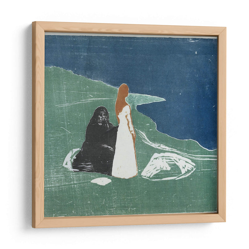 Dos mujeres en la costa - Edvard Munch | Cuadro decorativo de Canvas Lab