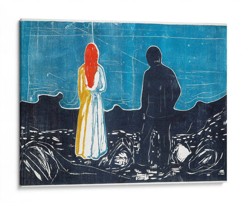 Dos seres humanos - Edvard Munch | Cuadro decorativo de Canvas Lab