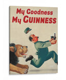 Lion chase Guinness | Cuadro decorativo de Canvas Lab