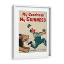 Lion chase Guinness | Cuadro decorativo de Canvas Lab