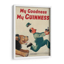 Lion chase Guinness | Cuadro decorativo de Canvas Lab