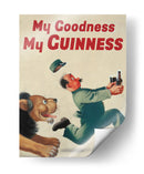 Lion chase Guinness | Cuadro decorativo de Canvas Lab