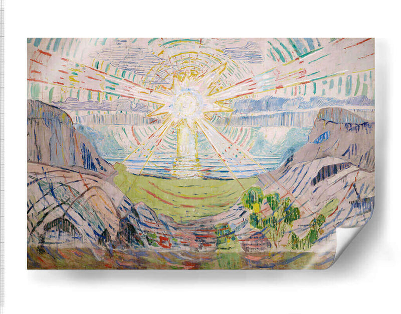 El sol - Edvard Munch | Cuadro decorativo de Canvas Lab