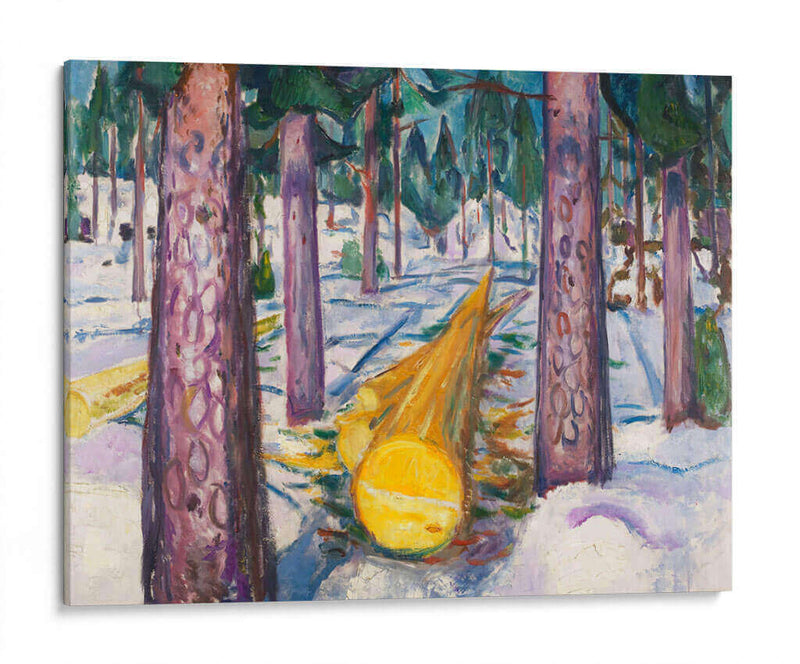 El tronco amarillo - Edvard Munch | Cuadro decorativo de Canvas Lab