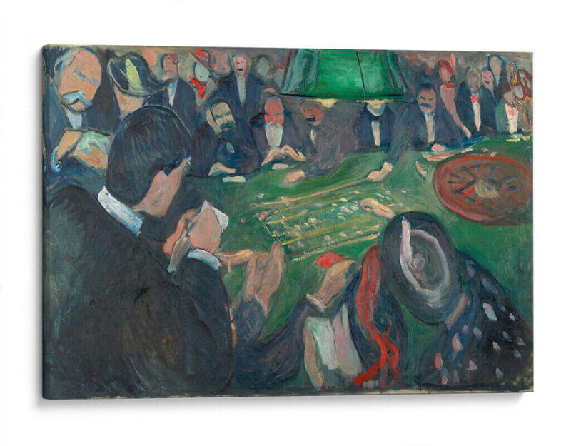 En la mesa de ruleta en Monte Carlo - Edvard Munch | Cuadro decorativo de Canvas Lab