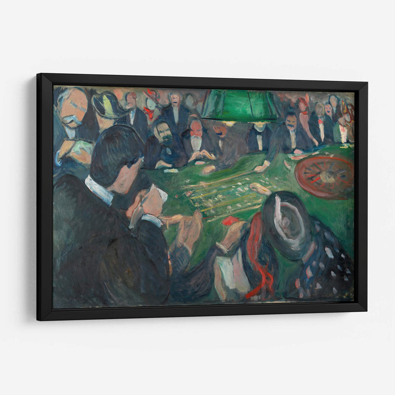 En la mesa de ruleta en Monte Carlo - Edvard Munch | Cuadro decorativo de Canvas Lab