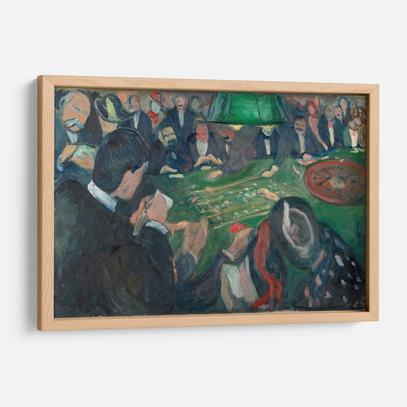 En la mesa de ruleta en Monte Carlo - Edvard Munch | Cuadro decorativo de Canvas Lab