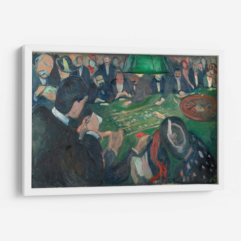 En la mesa de ruleta en Monte Carlo - Edvard Munch | Cuadro decorativo de Canvas Lab