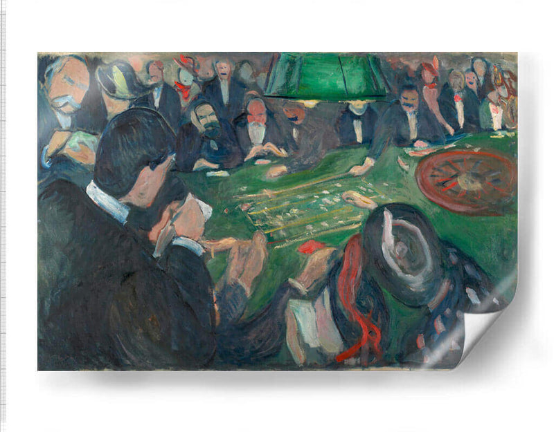 En la mesa de ruleta en Monte Carlo - Edvard Munch | Cuadro decorativo de Canvas Lab