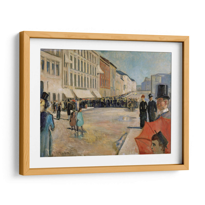 Música en la calle Karl Johan - Edvard Munch | Cuadro decorativo de Canvas Lab