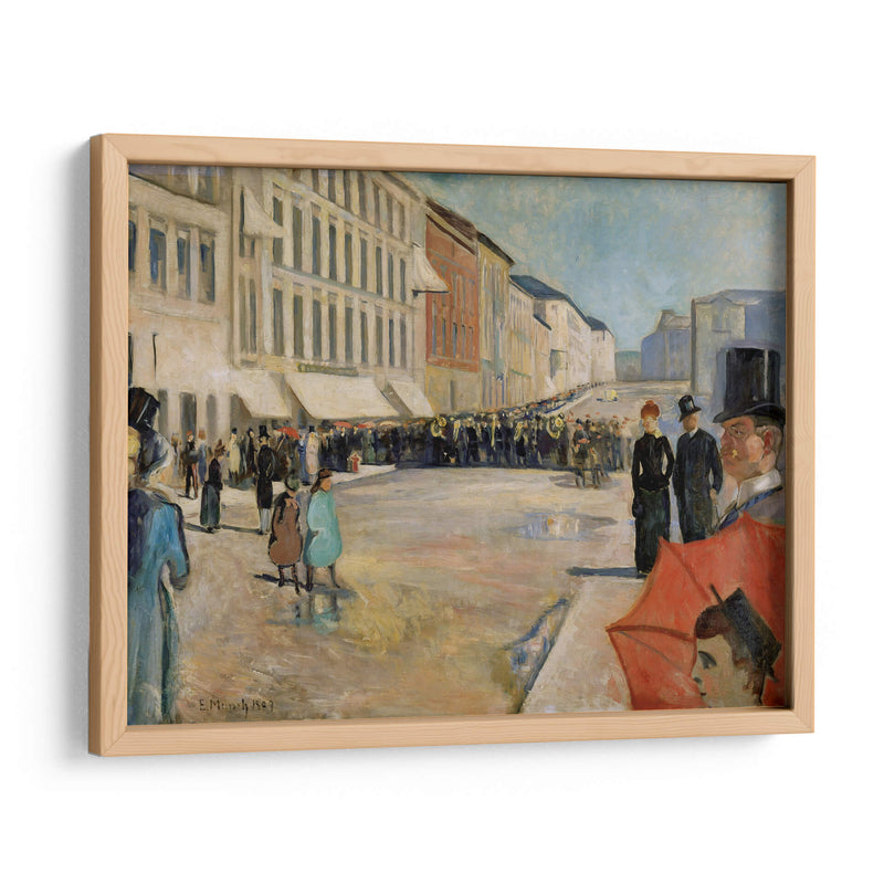 Música en la calle Karl Johan - Edvard Munch | Cuadro decorativo de Canvas Lab