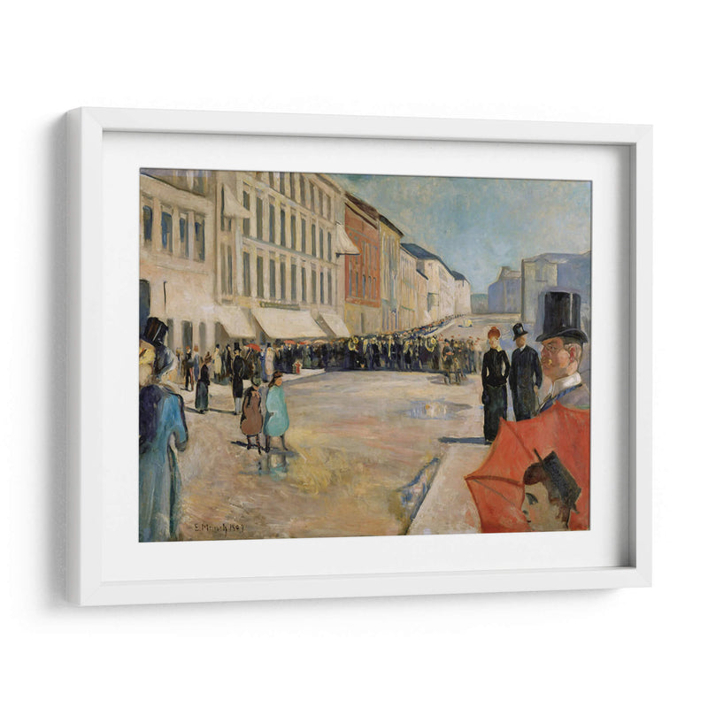 Música en la calle Karl Johan - Edvard Munch | Cuadro decorativo de Canvas Lab